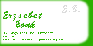 erzsebet bonk business card